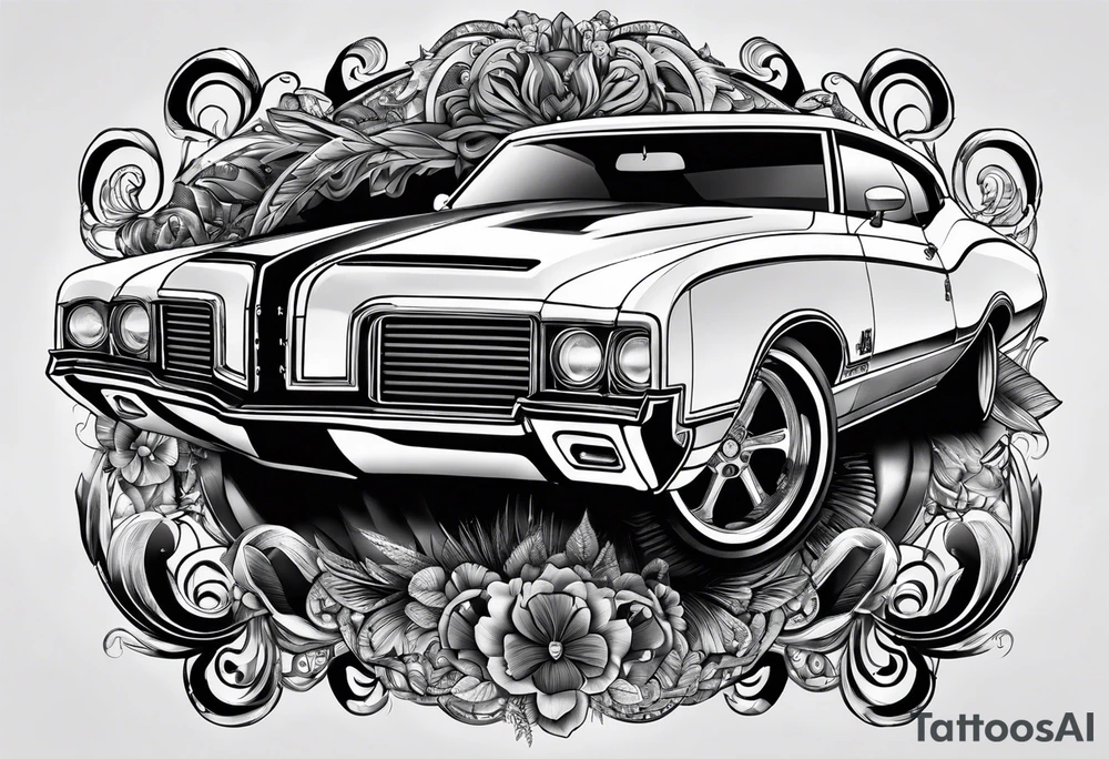 1970 cutlass supreme tattoo idea