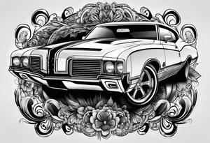 1970 cutlass supreme tattoo idea