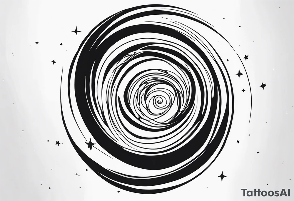 Spiral galaxy tattoo idea