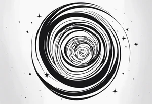 Spiral galaxy tattoo idea