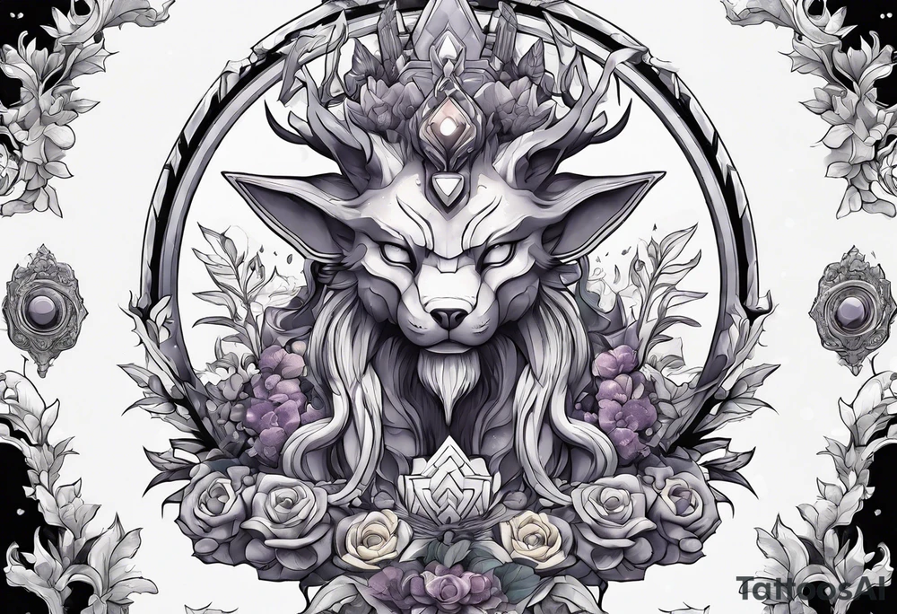 Alakazam statue tattoo idea