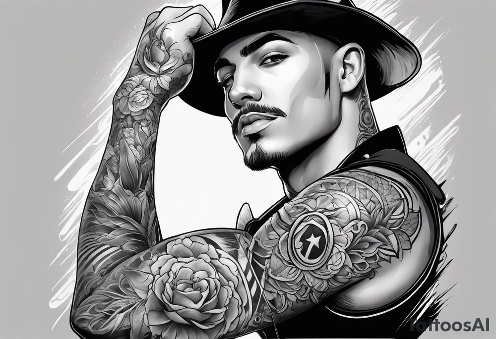 arm full sleeve tattoo idea