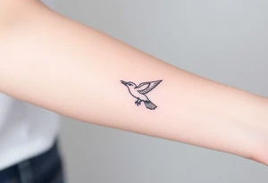 Nighthawk bird tattoo idea