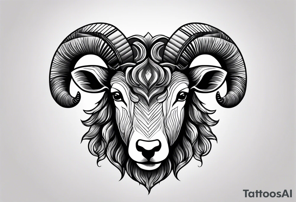 Black sheep with horns and angles for arm tattoo tattoo idea Black sheep with horns and angles for arm tattoo tattoo idea