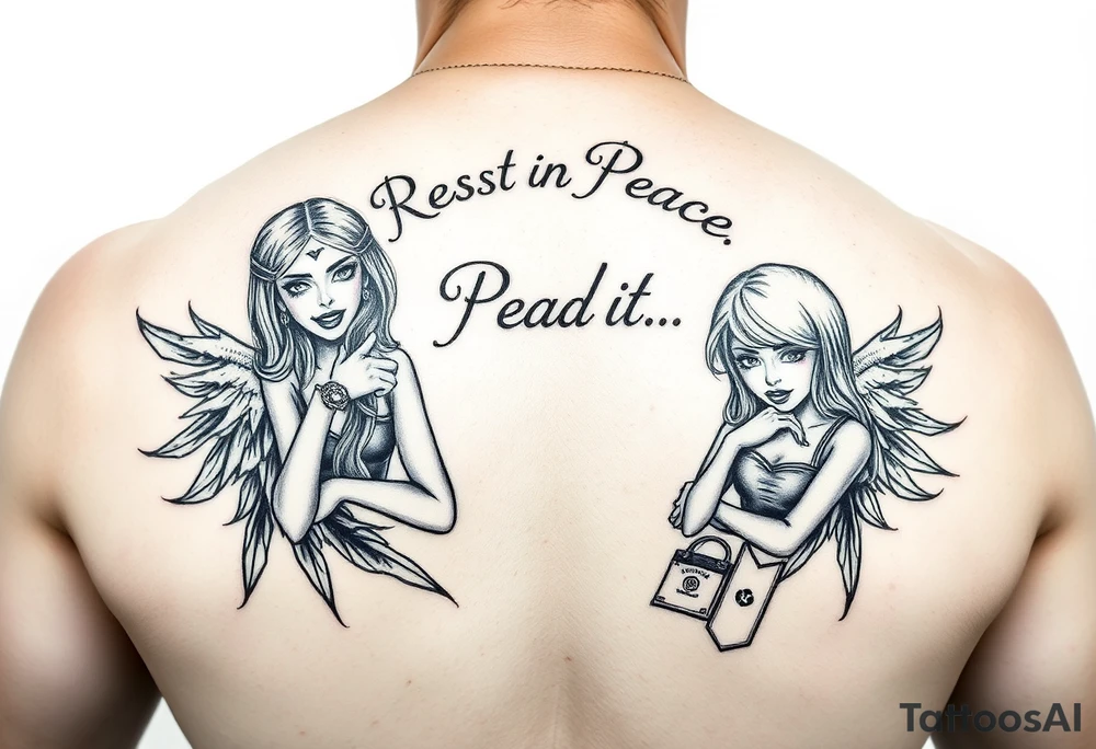 Rest in peace dad lowrider girls and money tattoo idea