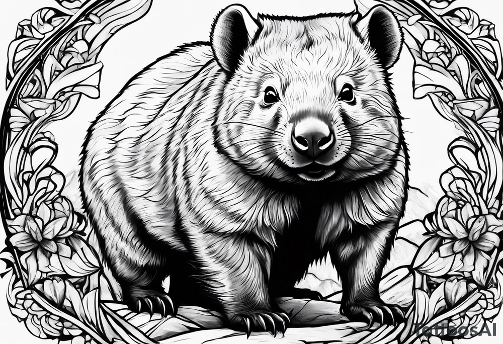 wombat tattoo idea