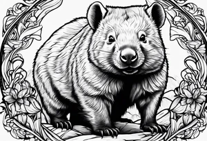 wombat tattoo idea