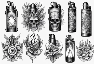 lighter tattoo idea