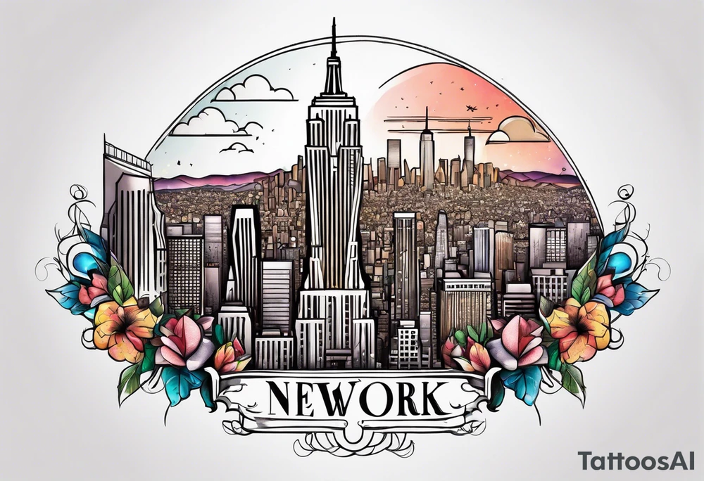 New York. Los Angeles. tattoo idea