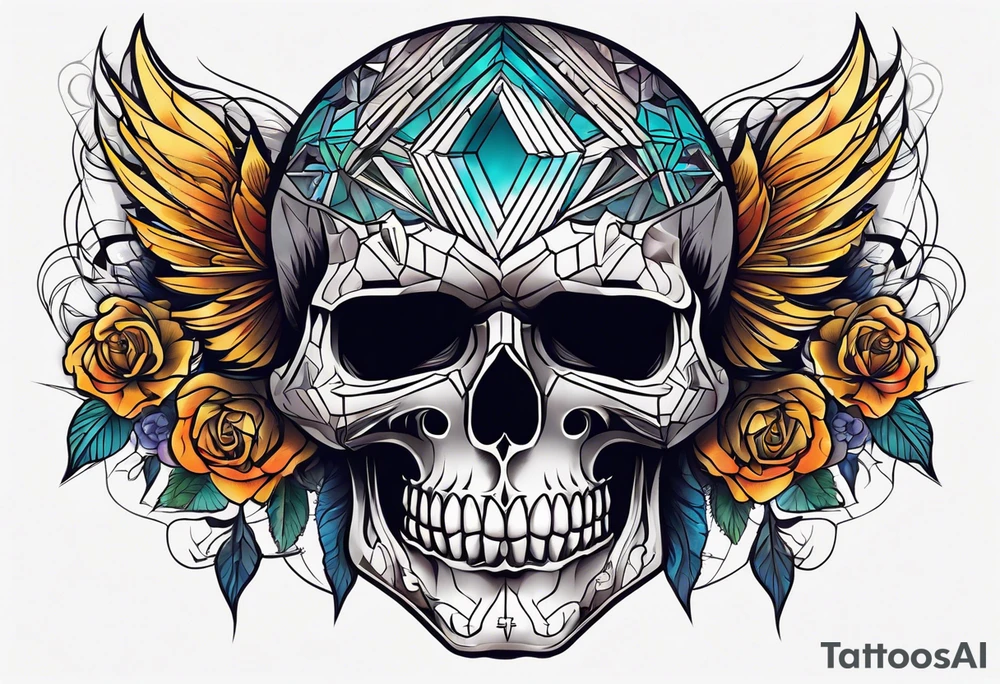 Skull tattoo idea