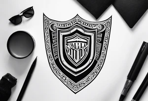 Valhalla shield  steps tattoo idea