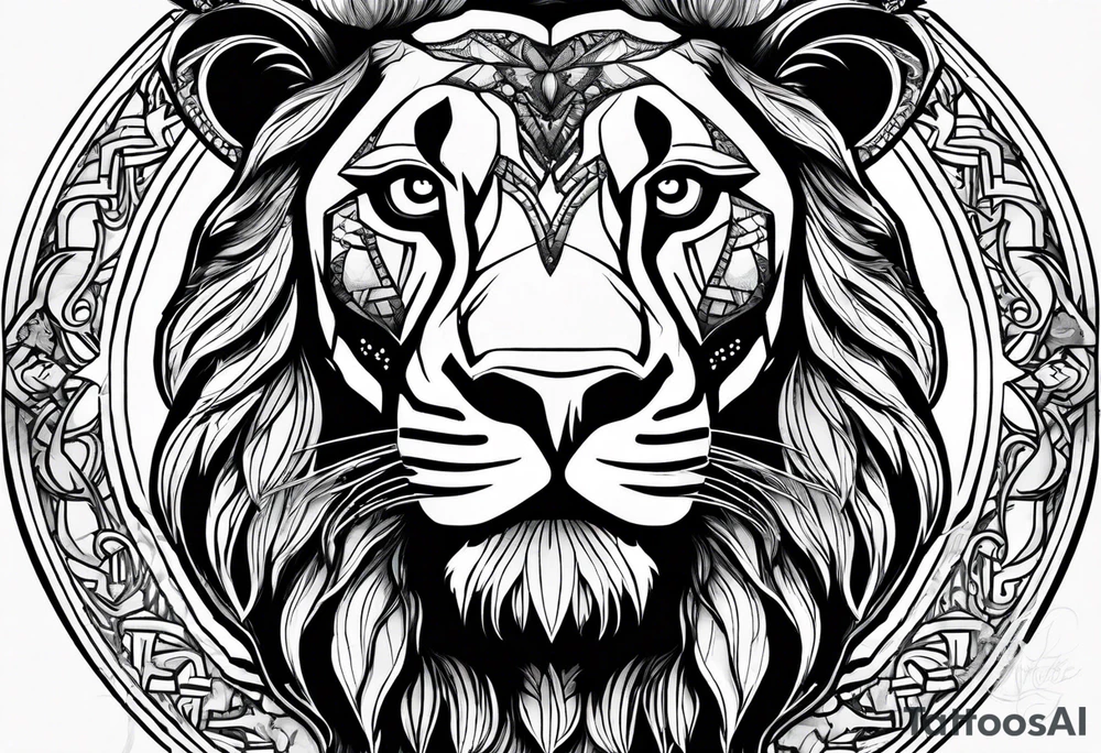 Lion from atlas tattoo idea