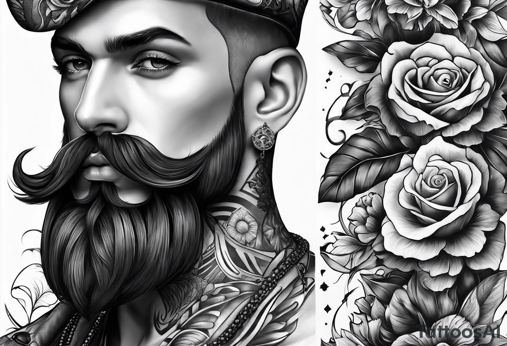 Men’s tattoo for Italian heritage tattoo idea