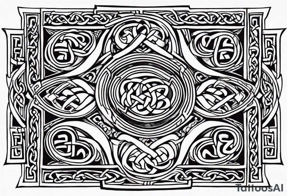 Celtic knots, background tattoo idea