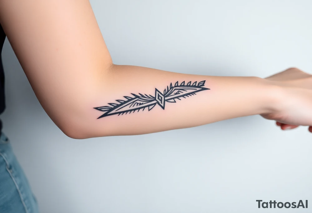 A band of scaled around the arm tattoo idea