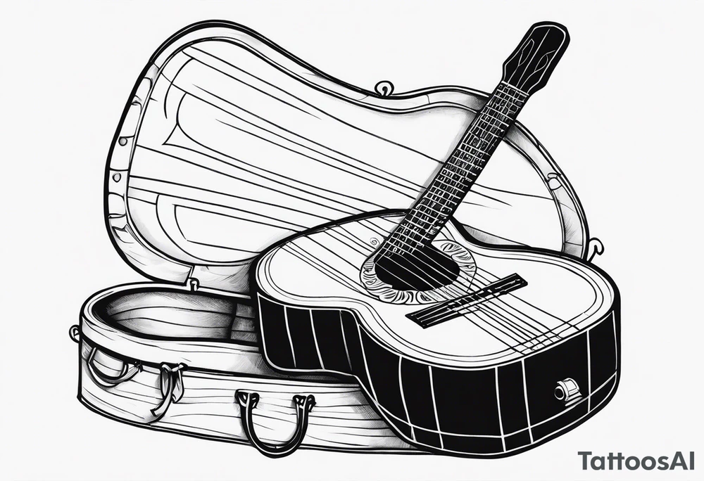 Pirate lute tattoo idea