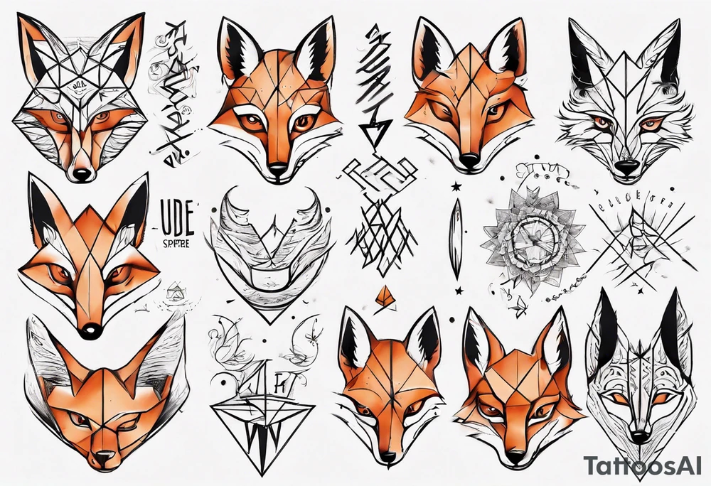 sapere aude  schrift und 
fuchs tattoo idea