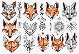 sapere aude  schrift und 
fuchs tattoo idea
