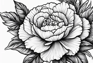 Carnation tattoo idea