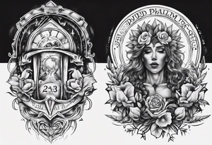 23rd Psalm back piece tattoo idea