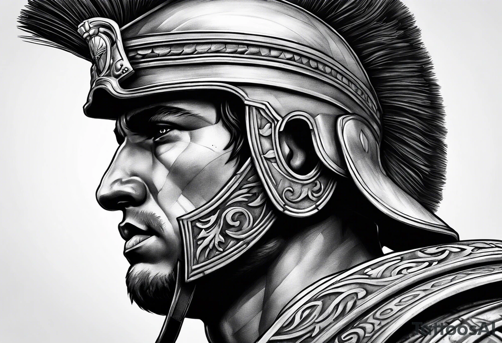 micro realism roman soldier roman art oscar akermo addiction recovery tattoo idea