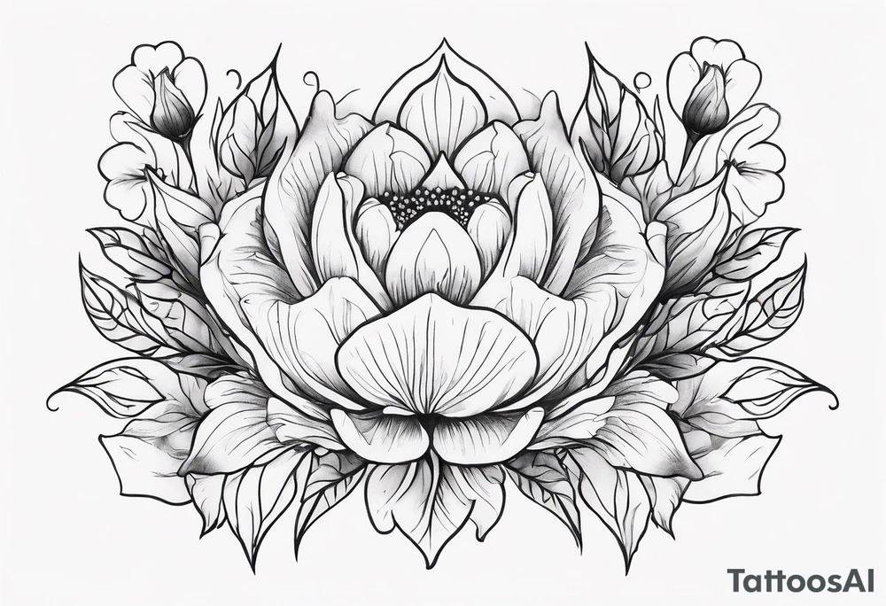 March birth flower tattoo idea