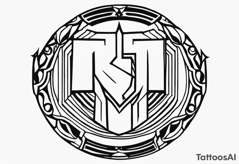 3&1 band logo, this is my metal band, and I wanna tattoo on my shoulder with that logo tattoo idea