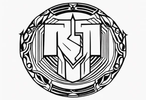 3&1 band logo, this is my metal band, and I wanna tattoo on my shoulder with that logo tattoo idea
