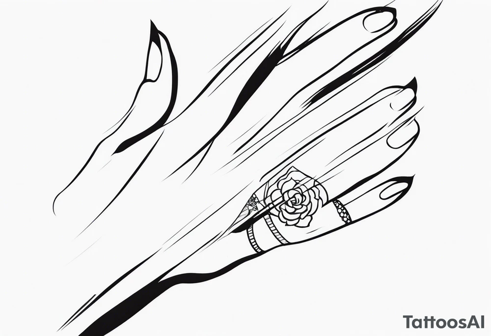 Finger tattoo tattoo idea