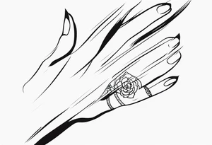 Finger tattoo tattoo idea