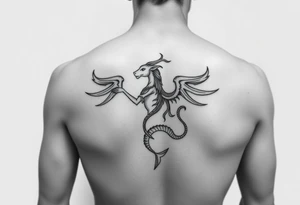 Aquarius realistic tattoo idea
