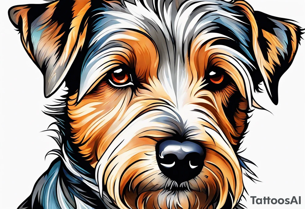 short haired mountain terrier named buddy tattoo idea