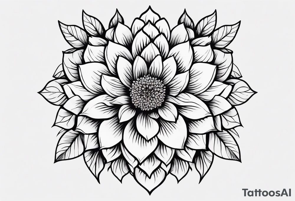 “Produce a series of minimalist flower tattoos, each representing different blooms with a focus on simplicity and beauty.” tattoo idea