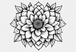 “Produce a series of minimalist flower tattoos, each representing different blooms with a focus on simplicity and beauty.” tattoo idea