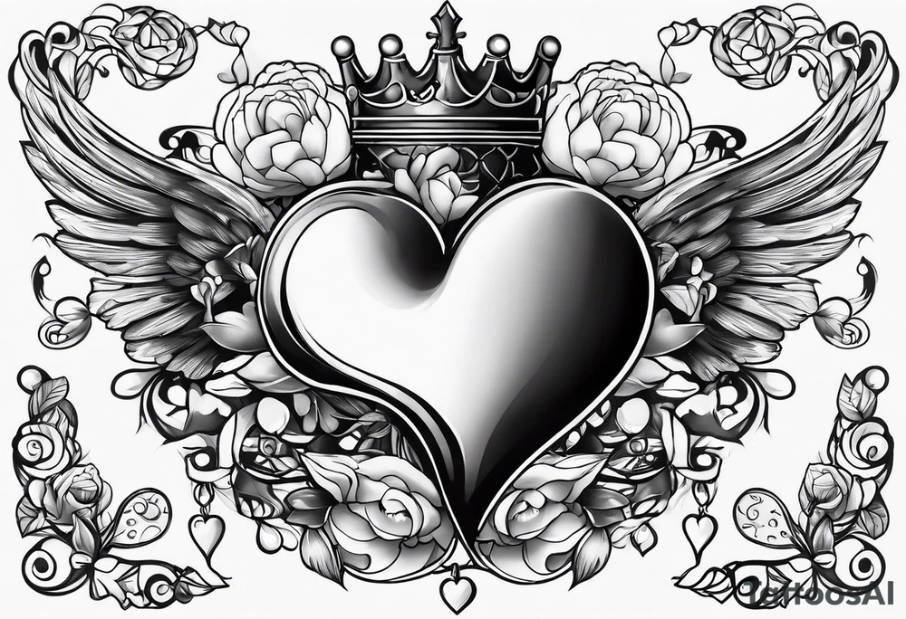 Heart versus mind tattoo idea