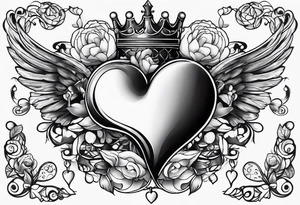 Heart versus mind tattoo idea