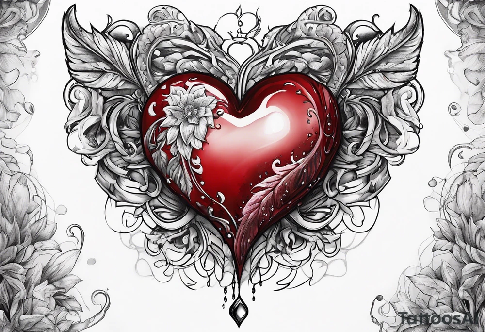 Bloody Heart tattoo idea