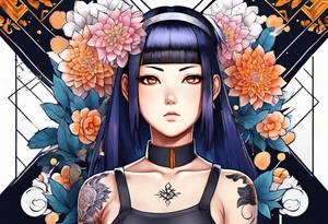 Hinata and hanabi from Naruto tattoo idea