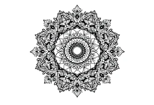 mandala including words pain is temporary and make it taller than it is wide and have it flowing tattoo idea