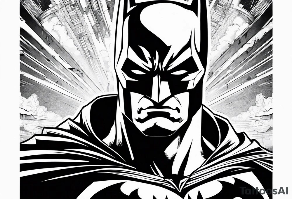 batman from the old comics tattoo idea