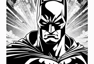 batman from the old comics tattoo idea