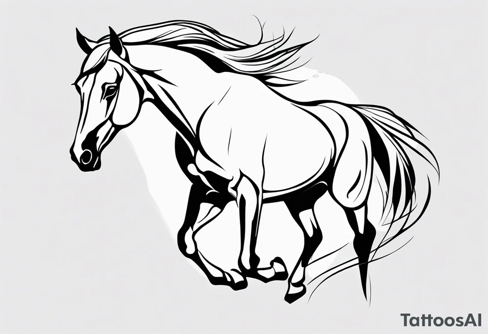 horse tattoo idea