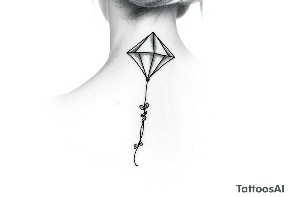 Alice in wonderland kite tattoo idea
