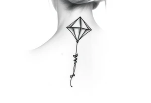 Alice in wonderland kite tattoo idea