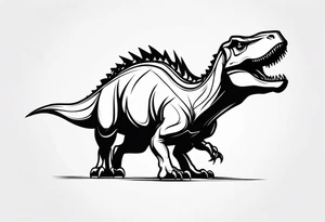 SCARY DINO tattoo idea