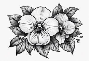 Violets tattoo idea