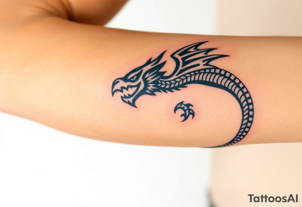 Aztec dragon tattoo idea