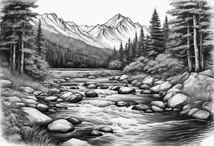 a river tattoo idea