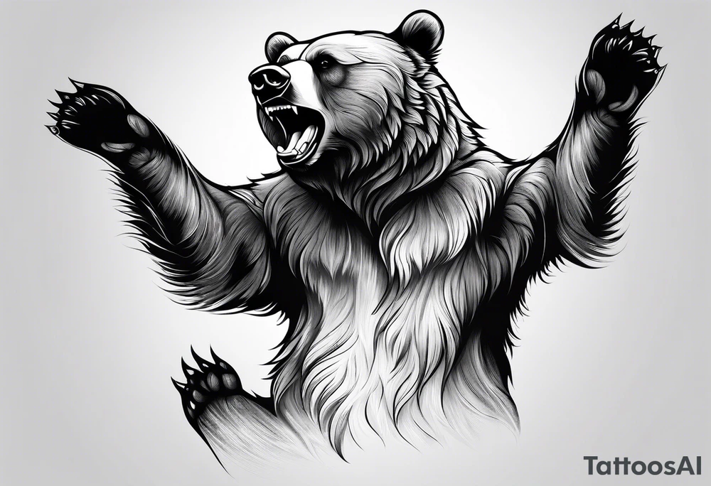 Dancing bear tattoo idea