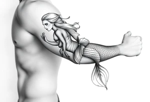 mermaid tattoo tattoo idea